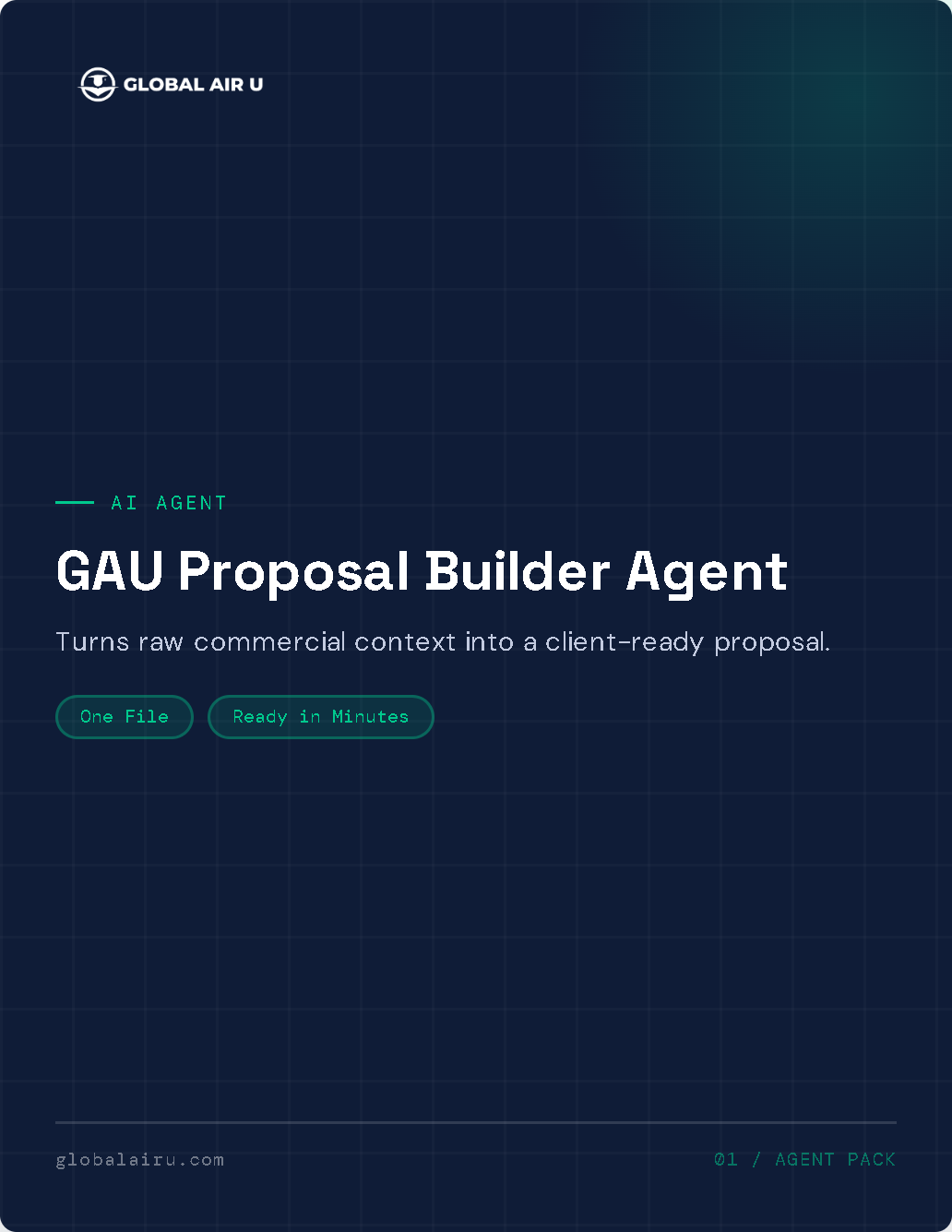 GAU Proposal Builder Agent cover