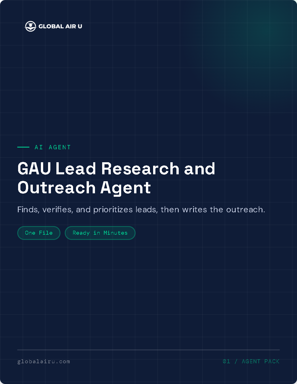 GAU Lead Research and Outreach Agent cover
