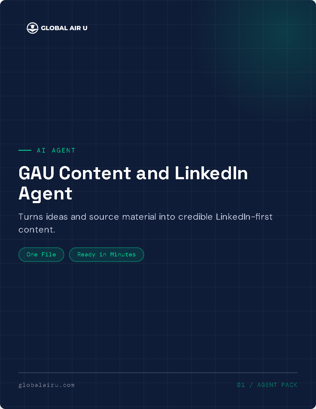 GAU Content and LinkedIn Agent cover